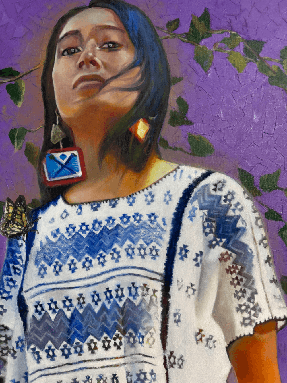 A painting of a women